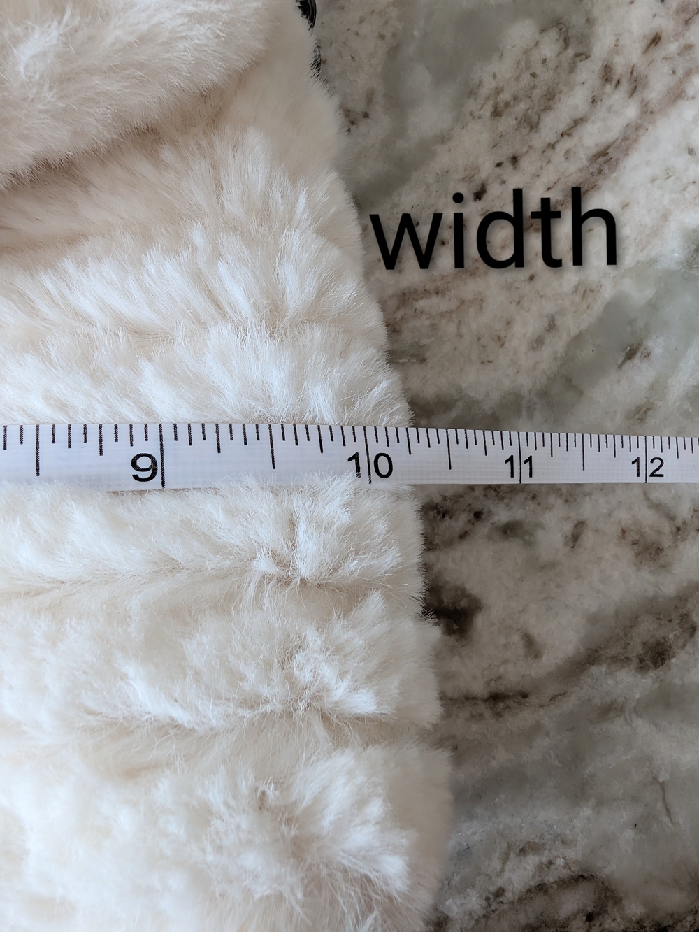 Faux Fur Crossbody Bag in Cream - Picture 8 of 10